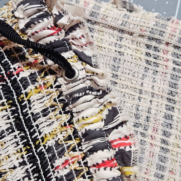 Maeve Anthropologie Zamirah Smocked Wide-Leg Pants Striped Pattern Small Size - Picture 10 of 15